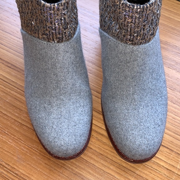 TOMS Leila grey/silver ankle boot - Picture 6 of 9